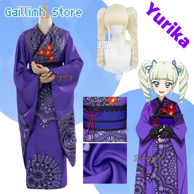 Cosplay Prop Pattern - Aikatsu! Yurika tooudou yukata quimono cosplay