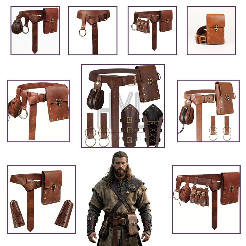 Cosplay Props - Conjunto de acessórios medievais vikings, adereços