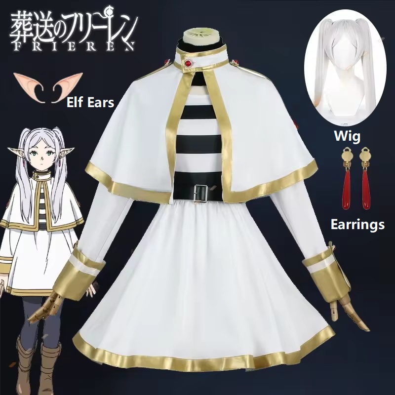 Frieren Cosplay Prop - Sousou no frieren cosplay traje peruca