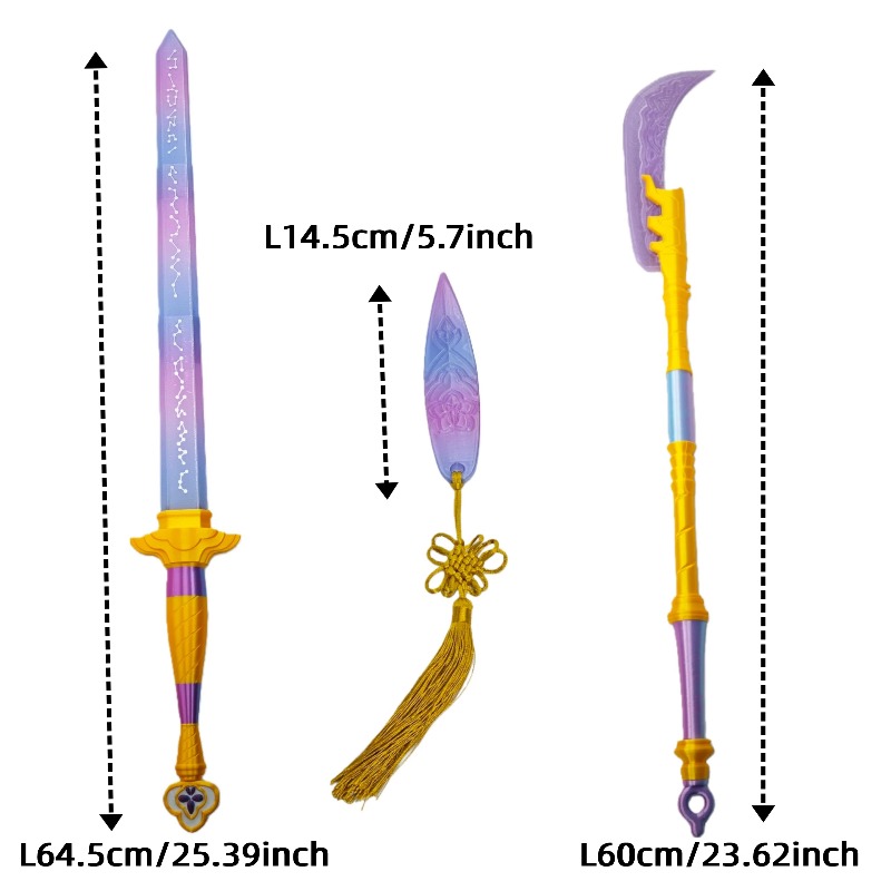 Espada de Cosplay com Símbolos - Cosplay Prop Knife avaliação e preço