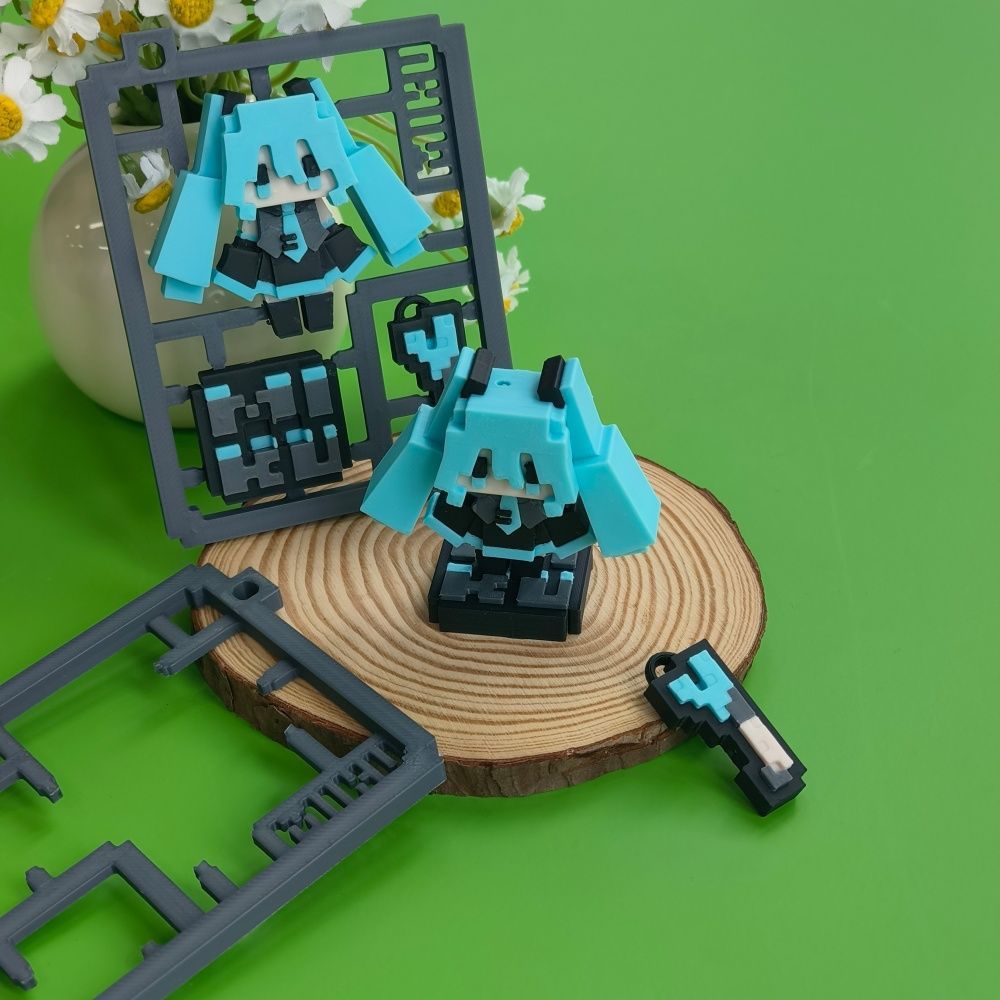 Modelo Semi-Montado de Hatsune - Cosplay Prop 3D Print avaliação e preço