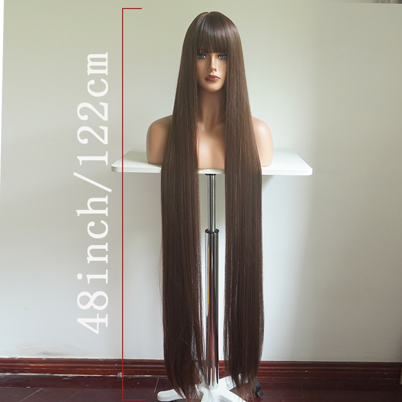 Peruca Sintética Lisa de 48 Po - Wig Fiber Net avaliação e preço