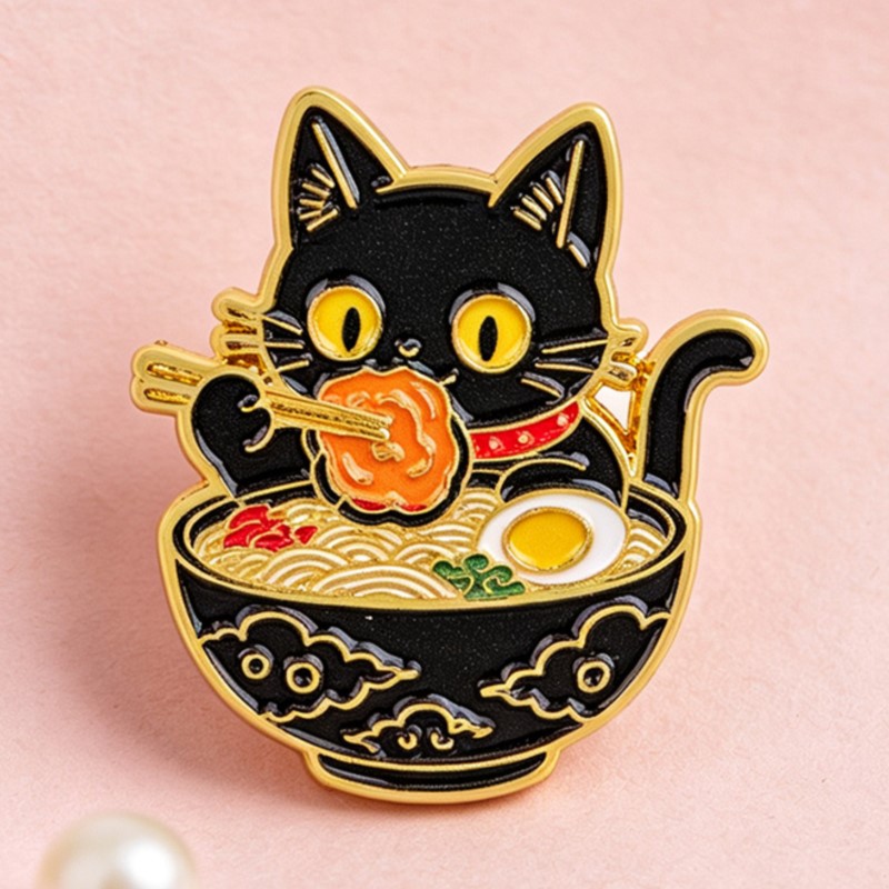 Broche de Esmalte de Gato Pret - Cosplay Prop Bag avaliação e preço