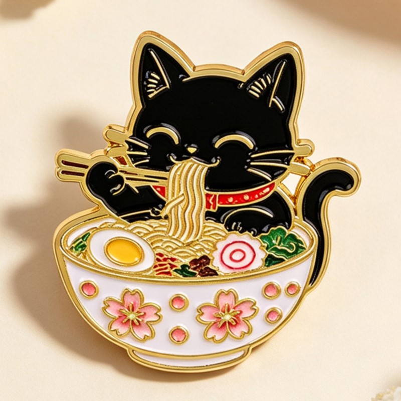 Broche de Esmalte de Gato Pret - Cosplay Prop Bag avaliação e preço